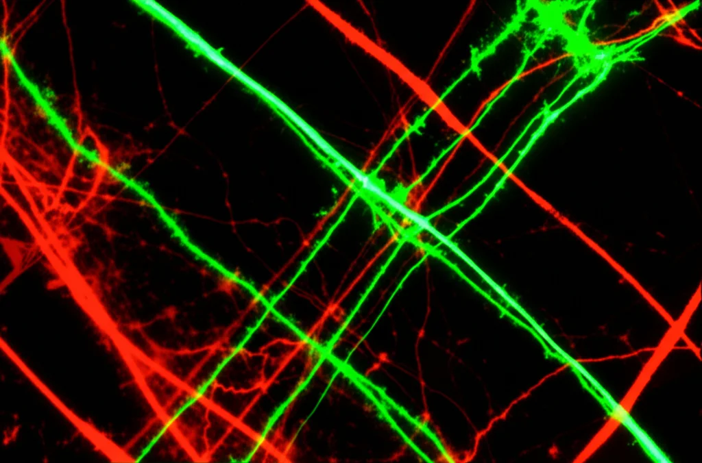 Fotografia macro, lente 105mm, di un elettrolita polimerico solido flessibile (miscela TPU-PEO) che si illumina debolmente per simboleggiare il passaggio di ioni litio. Illuminazione controllata, messa a fuoco precisa sui dettagli della struttura polimerica, alta definizione.