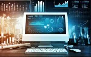Immagine concettuale fotorealistica che fonde elementi storici e moderni della scienza cinese: pergamene antiche si trasformano gradualmente in schermi di computer che mostrano grafici scientifici, simboleggiando l'evoluzione della revisione tra pari (peer review) in Cina attraverso politica, cultura e globalizzazione. Obiettivo 50mm, illuminazione drammatica che evidenzia il contrasto, alta definizione.