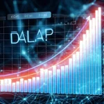 Illustrazione concettuale high-tech di una rete neurale avanzata (DALAP) che elabora flussi di dati paralleli per ottimizzare l'apprendimento per rinforzo, mostrando grafici di efficienza e precisione crescenti. Rendering fotorealistico, illuminazione da studio cinematografico, dettagli macro su connessioni luminose, obiettivo prime 85mm.