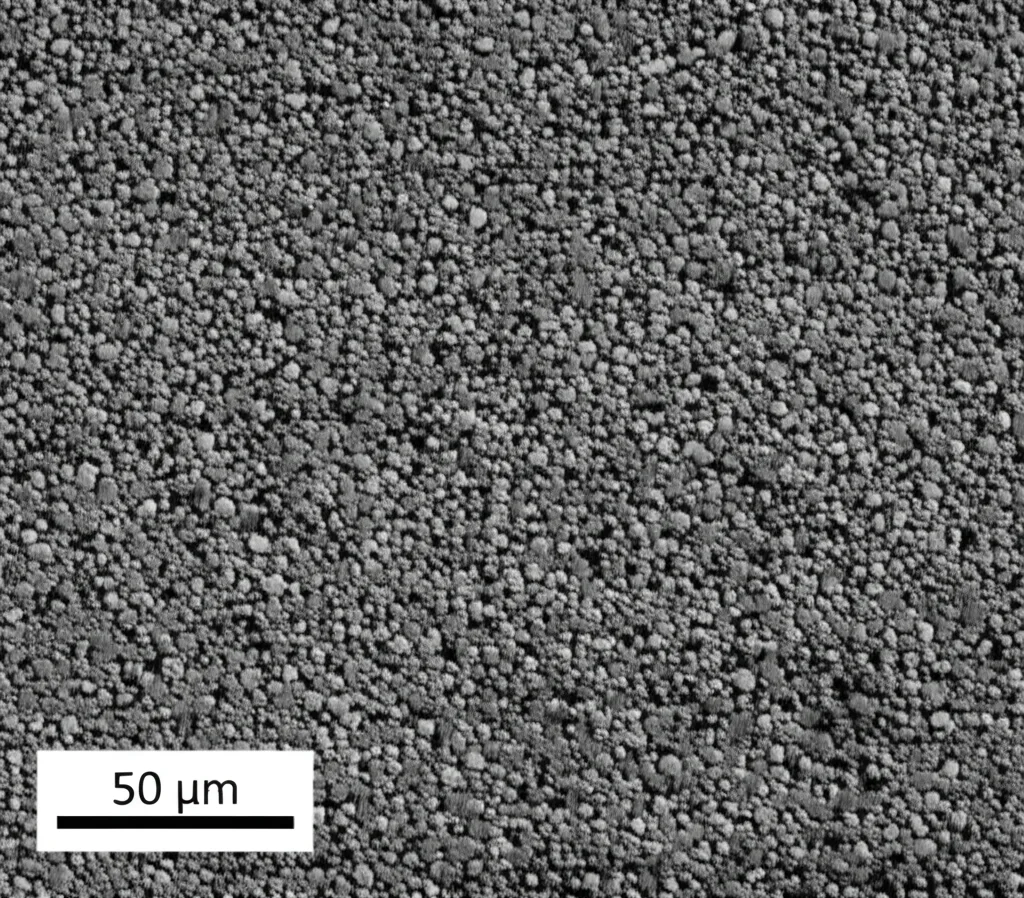 Immagine FESEM fotorealistica, vista ravvicinata della superficie porosa e irregolare di un geopolimero grigio prima dell'adsorbimento, alta definizione, illuminazione laterale per accentuare la texture.