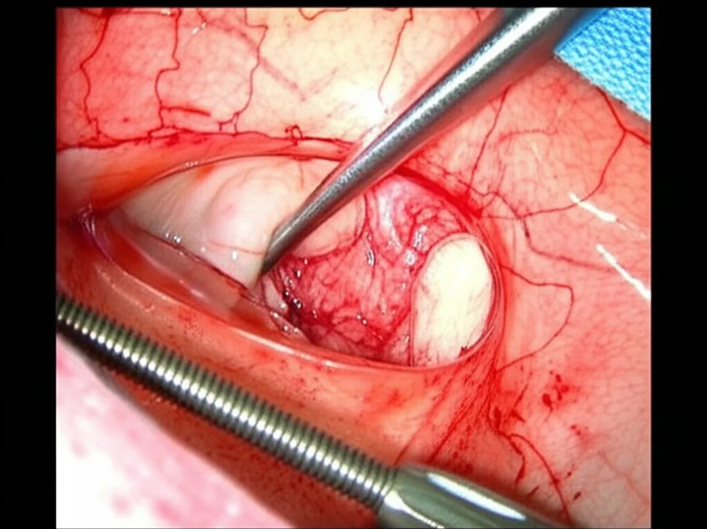 Visualizzazione intraoperatoria del cervello durante un approccio transplanum polare, obiettivo macro 100mm, alta definizione, illuminazione chirurgica controllata, focus preciso sulla scissura di Silvio e sul planum polare esposti, con strumenti chirurgici delicati in azione.