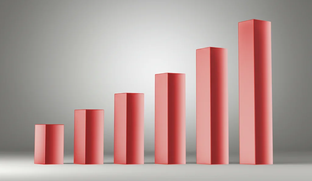 Grafico a barre 3D stilizzato che mostra un marcato aumento del rischio di COVID-19 grave per pazienti con Epatite B e cirrosi rispetto a quelli senza HBV e quelli con HBV senza cirrosi. Illuminazione da studio controllata, dettagli nitidi, macro lens 80mm, sfondo neutro.