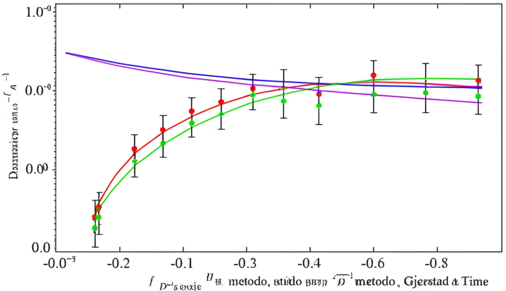 Grafico scientifico che confronta le perdite di pressione misurate sperimentalmente (punti dati con barre di errore) con le previsioni di tre modelli matematici (linee continue colorate: soluzione numerica HB, metodo Merlo et al., metodo Gjerstad e Time) al variare della portata del fluido. Il grafico mostra una discrepanza significativa tra i modelli e i dati reali. Stile pulito, etichette chiare.