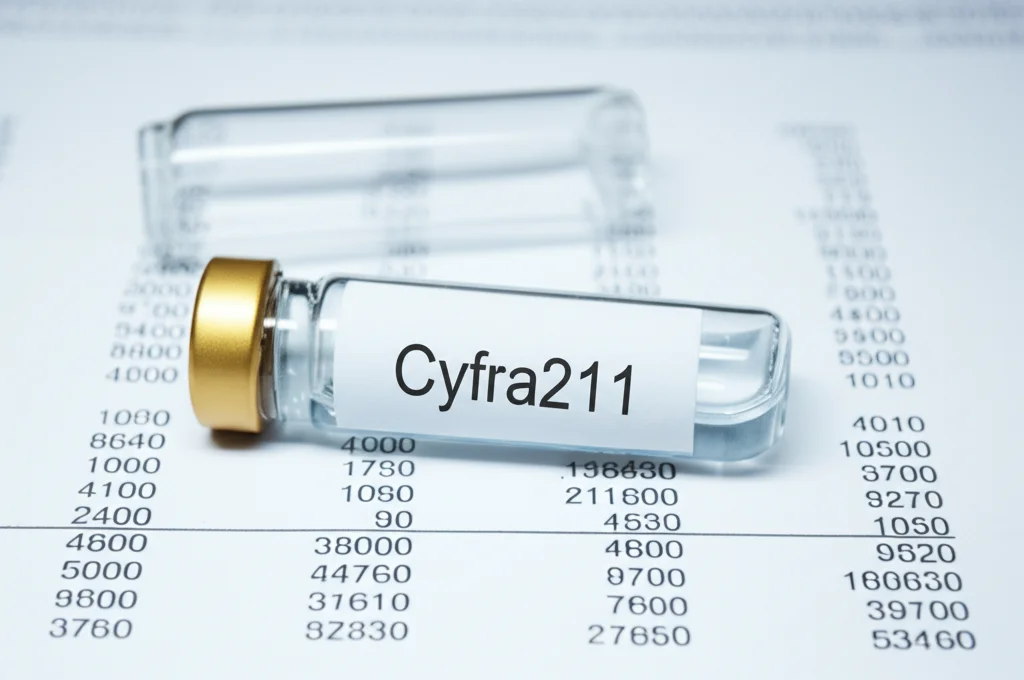 Macro fotografia, obiettivo da 100 mm, concentrandosi bruscamente su una fiala marcata 