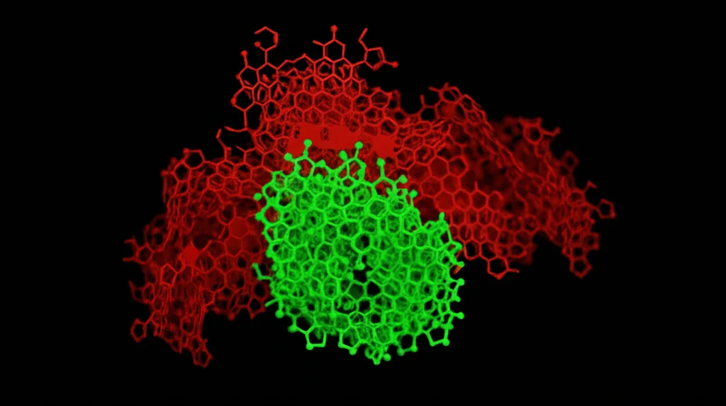 Lenti macro, 90 mm, primo piano sul sito attivo dell'enzima DPO, che mostra una molecola di protoclorofillide non pianta e leggermente piegata (PCHLIDE) che interagisce con residui di aminoacidi, alti dettagli, focalizzazione precisa, illuminazione controllata, enfatizzando la distorsione dell'anello di porfirina.