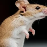 Visualizzazione artistica del cervello di un ratto durante una scansione PET, con particolare enfasi sullo striato dorsale dove si osserva l'upregulation dei recettori D2. Macro lens, 80mm, high detail, illuminazione controllata per evidenziare le aree di interesse.