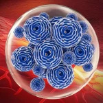 Immagine fotorealistica di nanoparticelle di cerio ingegnerizzate con peptidi ciclici penetranti cellulari che interagiscono con la superficie di un cristallino oculare, mostrando il potenziale di alleviare la cataratta indotta da radiazioni ultraviolette. Obiettivo macro 60mm, alta definizione, illuminazione controllata per evidenziare la texture del cristallino e la natura high-tech delle nanoparticelle.