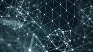 Photorealistic image illustrating network sampling bias. A complex network graph with nodes and edges is partially obscured or faded, showing missing connections. Use a wide-angle lens, high detail, and controlled lighting to emphasize the structural distortion.