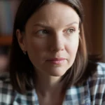 A thoughtful woman in her late 30s, 35mm portrait, depth of field, symbolizing the decision-making process in women's health.