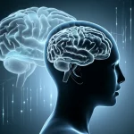 Immagine concettuale che rappresenta l'analisi costi-benefici di un farmaco innovativo. Grafici economici stilizzati si sovrappongono a una silhouette di un cervello umano, simboleggiando la sclerosi multipla e l'impatto neurologico. Illuminazione da studio controllata, obiettivo macro 90mm per dettaglio sui grafici, colori blu e grigio duotone per un aspetto scientifico e pulito.
