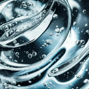 Object photography, macro lens, 100mm, high detail, controlled lighting, showing the texture of a clear gel.