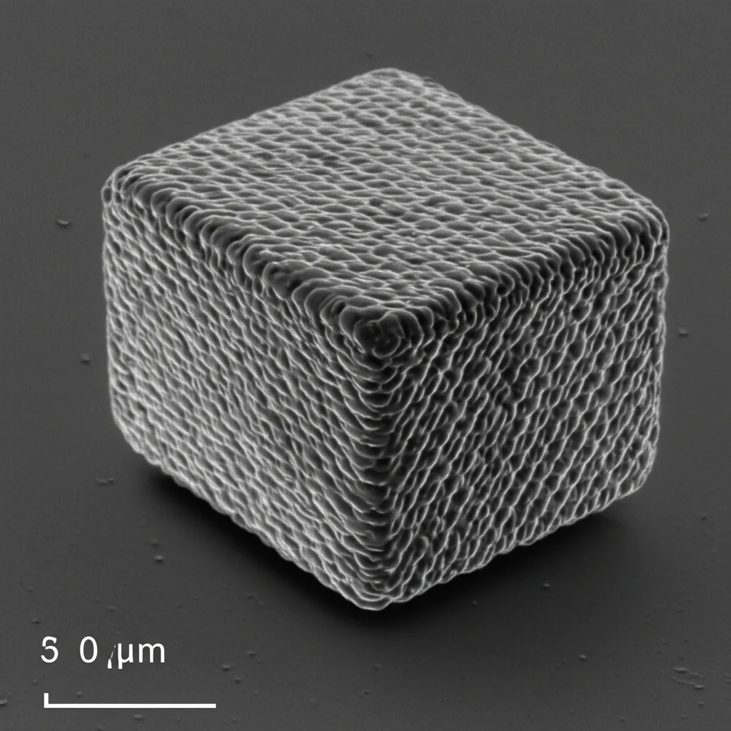 Primo piano di un campione di composito avanzato poliuretano/nanotubi di nitruro di boro, che mostra la sua texture e potenziale per la gestione termica e la schermatura neutronica. Dettaglio macro con illuminazione da studio per enfatizzare la struttura del materiale, obiettivo macro 60mm, high detail.