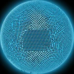 Rappresentazione artistica e scientifica di un protone, con i suoi quark interni visualizzati attraverso le distribuzioni di Wigner a sei dimensioni. Utilizzare un obiettivo prime da 24mm, con un effetto di profondità di campo e una palette duotone (ciano e magenta) per un aspetto moderno e dettagliato, suggerendo la complessità della struttura subatomica.