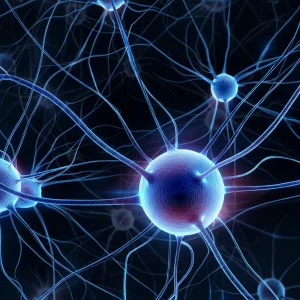 Visualizzazione artistica e fotorealistica della microstruttura corticale del cervello, macro lens 90mm, con neuriti e sinapsi evidenziati da una luce soffusa e mirata, alta definizione dei dettagli, sfondo scuro per contrasto, che simboleggia lo studio delle anomalie nella Demenza a Corpi di Lewy.