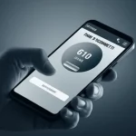 Primo piano di una mano che tiene uno smartphone con un'interfaccia di scommesse sportive online, le dita esitanti sopra il pulsante 'scommetti'. L'illuminazione proviene dallo schermo, creando un'atmosfera tesa. Obiettivo prime da 50mm, profondità di campo ridotta per focalizzare sulla mano e sullo schermo, duotone blu e grigio per un effetto drammatico.