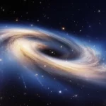 Visualizzazione fotorealistica di un wormhole attraversabile come previsto dalla Gravità di Weyl, che collega due diverse regioni dello spaziotempo. La gola del wormhole è luminosa e stabile, senza materia esotica visibile. Sullo sfondo, galassie e nebulose distanti. Astronomical, wide-angle, 10-24mm, sharp focus, long exposure, smooth cosmic clouds.