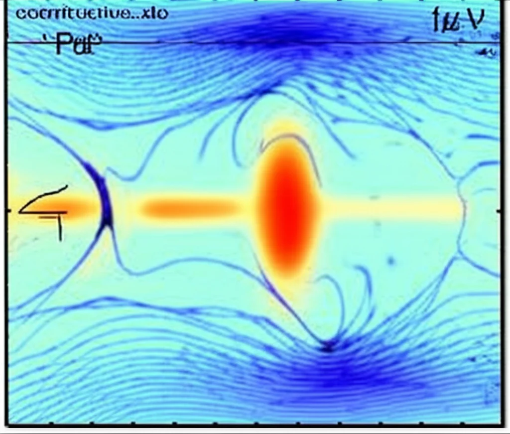 Visualizzazione 3D di onde guidate che si propagano attraverso una guida d'onda complessa, come un tubo riempito d'acqua, con curve di dispersione sovrapposte che mostrano il fenomeno del 'mode veering' correttamente tracciato. Utilizzare un obiettivo macro da 100mm per un'alta definizione dei dettagli delle onde e delle curve, con illuminazione controllata per enfatizzare la tridimensionalità e la complessità del fenomeno, e un leggero effetto 'profondità di campo' per mantenere il focus sulle curve principali.