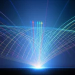 Un'immagine concettuale che rappresenta la combinazione di diversi flussi di dati finanziari, simboleggiati da frecce colorate, che convergono in un unico indicatore centrale più stabile e predittivo, illuminato. Questo simboleggia l'approccio di forecast combination per misurare il credit gap. Obiettivo macro 100mm, alta definizione, illuminazione da studio per enfatizzare la chiarezza e la precisione del concetto.