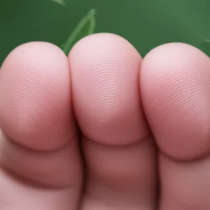 Close-up view of a hand exhibiting ulnar polydactyly, macro lens, 100mm, high detail, precise focusing.