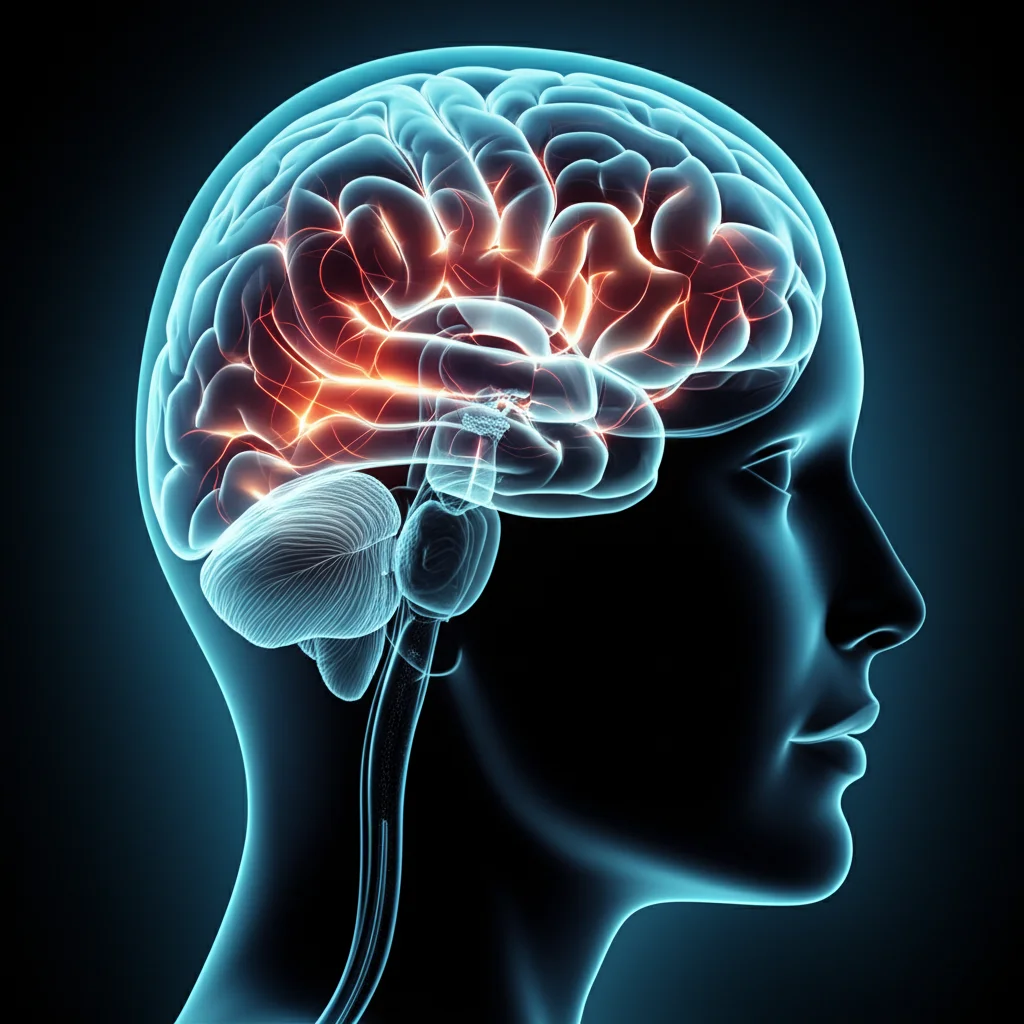 Un'immagine simbolica di un cervello stilizzato che si 'illumina' o si 'ricostruisce', rappresentando il recupero e la speranza nell'anoressia nervosa grazie alla neurochirurgia. Potrebbe avere elementi grafici che suggeriscono connessioni neurali che si riformano. Macro lens, 100mm, high detail, con un'illuminazione che evoca positività e innovazione scientifica.