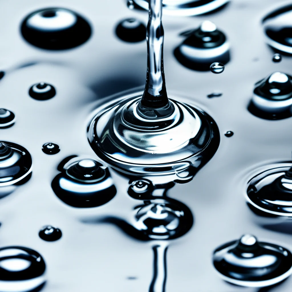 Primo piano macro di gocce di lattice di gomma naturale bianco che cadono lentamente in un provino di calcestruzzo fresco grigio scuro, illuminazione da studio controllata e precisa, obiettivo macro 100mm, alta definizione dei dettagli delle gocce viscose e della texture porosa del calcestruzzo.