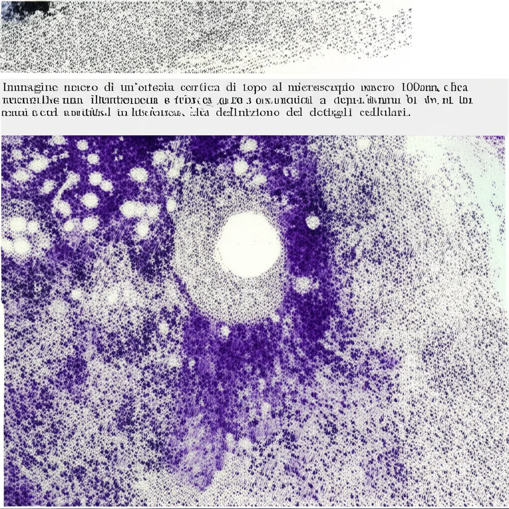 Immagine macro di un'arteria aortica di topo al microscopio, obiettivo macro 100mm, illuminazione controllata, con evidenza di deposizione di collagene ridotta grazie al trattamento con trifolina, alta definizione dei dettagli cellulari.