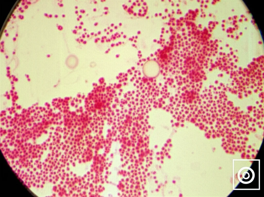 Macro fotografia di capillari del letto ungueale osservati tramite videocapillaroscopio, alta definizione, illuminazione controllata, 100mm, che mostra sottili vasi sanguigni rossi, alcuni dilatati e con microemorragie puntiformi su uno sfondo di pelle chiara, evidenziando la perdita di densità capillare.