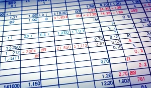 Photorealistic image of a data table with some cells intentionally left blank or marked as missing, overlaid with statistical symbols and charts. High detail, precise focusing, controlled lighting.