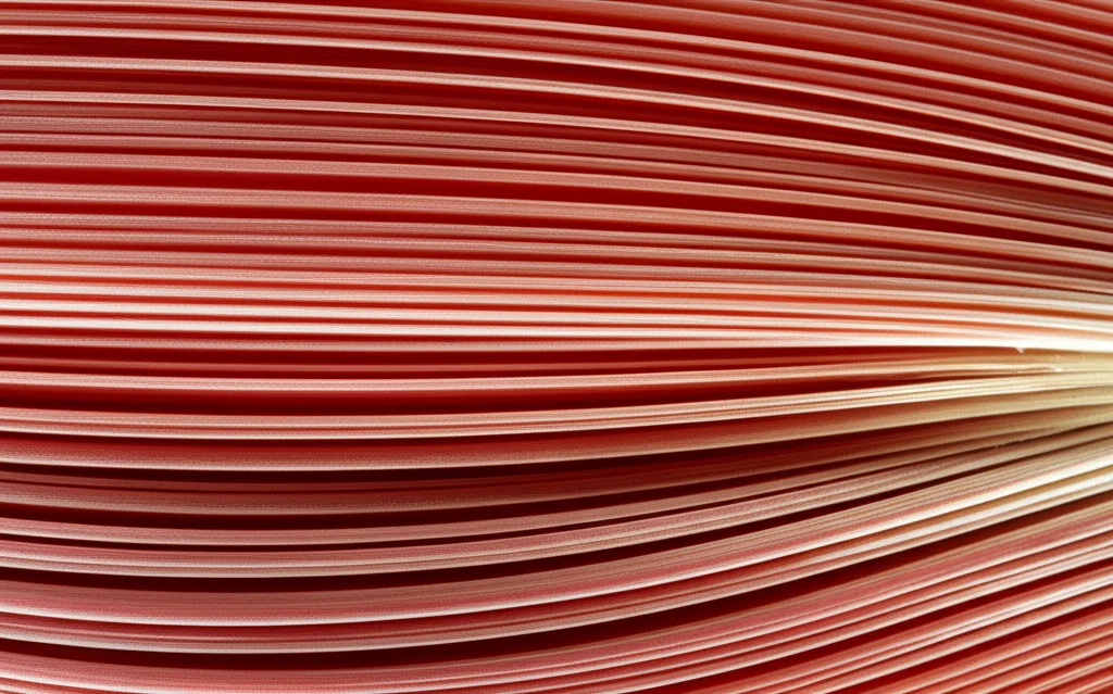 Immagine macro ad alta definizione di fibre muscolari umane, con illuminazione laterale per evidenziare la texture e la struttura tridimensionale, obiettivo macro 90mm, high detail, precise focusing, sfondo scuro per contrasto.