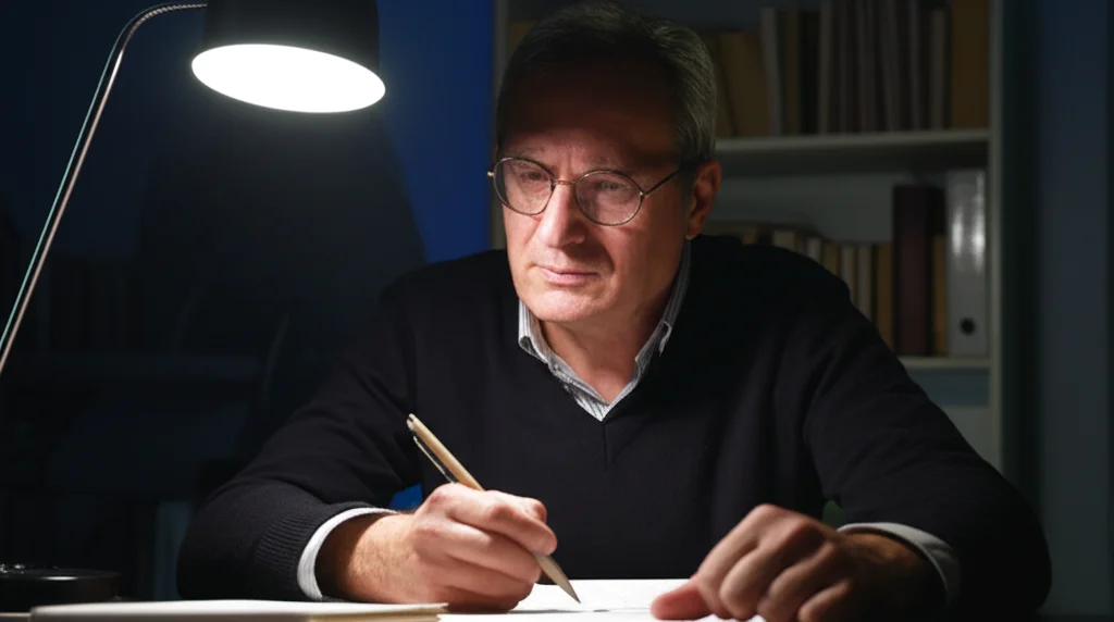 Un ricercatore perplesso guarda un groviglio di diversi strumenti di misurazione psicologica sparsi su un tavolo, illuminazione da studio controllata, obiettivo macro da 70mm per evidenziare i dettagli degli strumenti e l'espressione pensierosa del ricercatore.