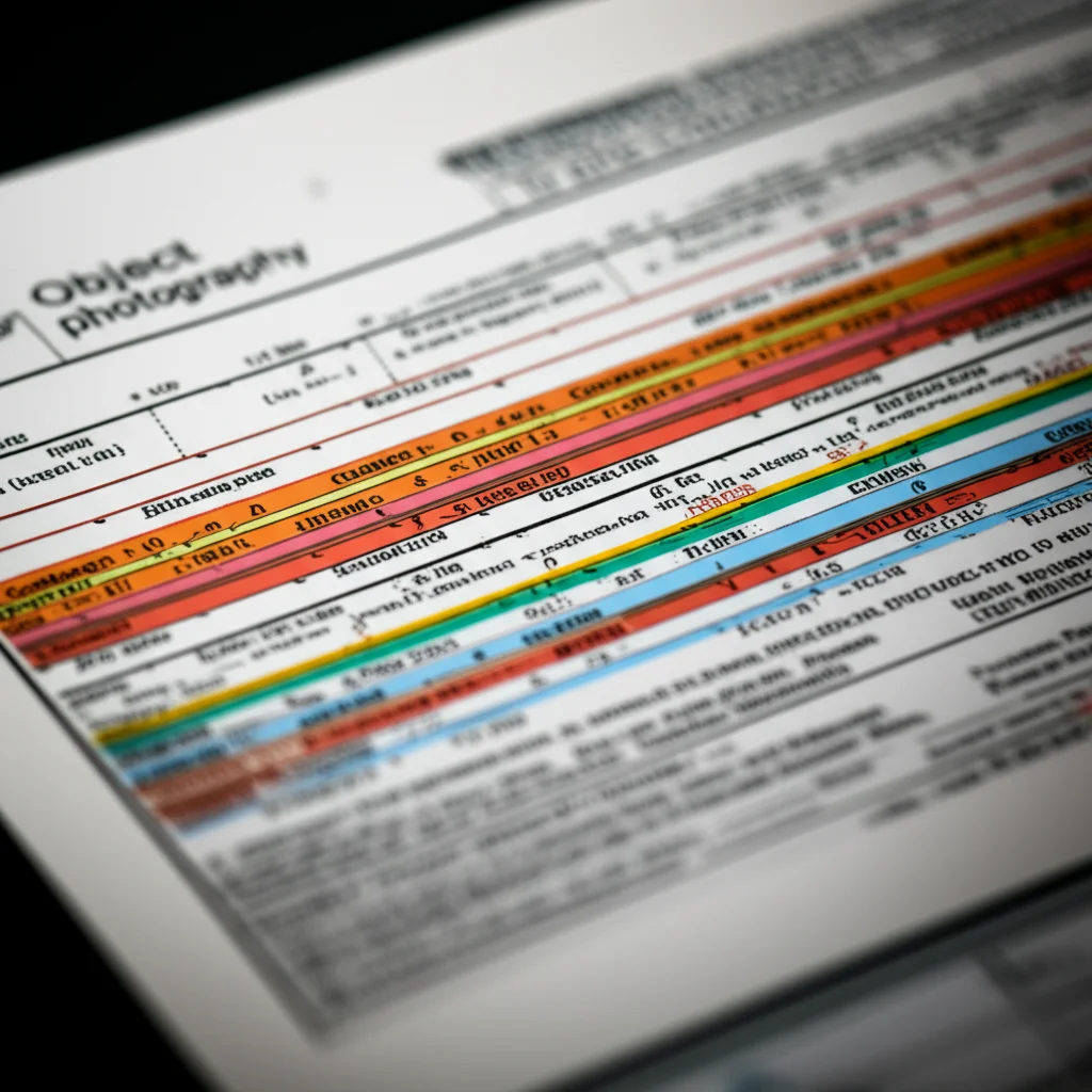 Object photography, un grafico di un nomogramma medico stampato su carta di alta qualità, con diverse scale colorate e linee guida per il calcolo del rischio. Macro lens, 100mm, high detail, precise focusing, controlled lighting per evidenziare la complessità e l'utilità dello strumento.