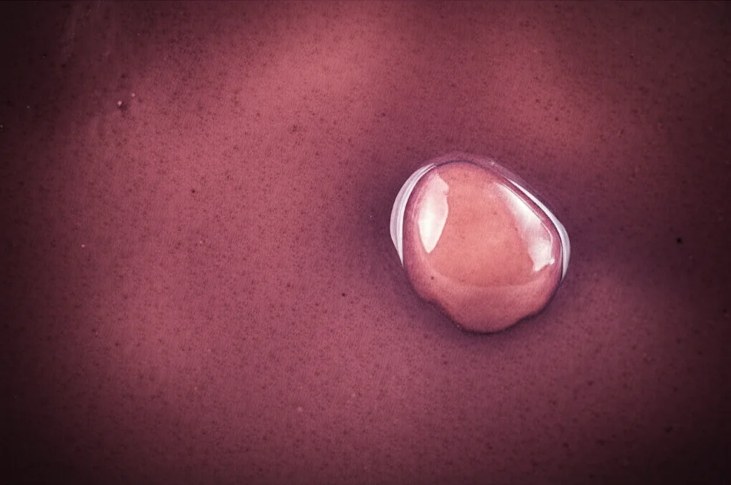 Panoramica di un fegato umano sano accanto a uno cirrotico con un piccolo nodulo tumorale (HCC), illuminazione controllata per evidenziare le differenze strutturali, focus nitido sul nodulo. Macro lens, 80mm, high detail.