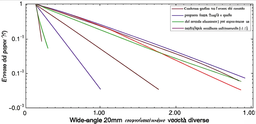 Confronto grafico tra l'errore del metodo proposto (basato su Szegő) e quello del metodo classico (Gauss-Chebyshev) per approssimare un integrale oscillante sull'intervallo [-1,1], wide-angle 20mm, linee di errore che decadono a velocità diverse.