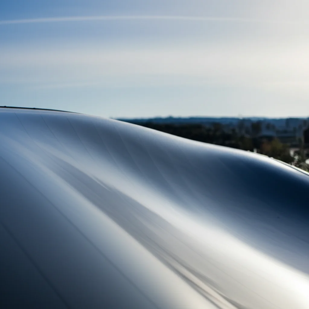 A smooth, curved surface representing a Riemannian manifold with nonnegative Ricci curvature, landscape wide angle 24mm, sharp focus.