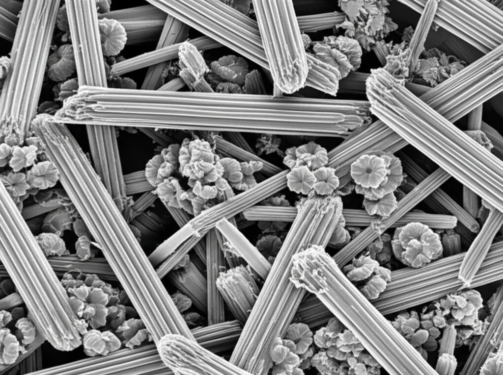 Object photography, Macro lens, 105mm, High detail, precise focusing, controlled lighting of diverse nanoparticle morphologies (rods, flowers, polygons) as seen under an electron microscope.