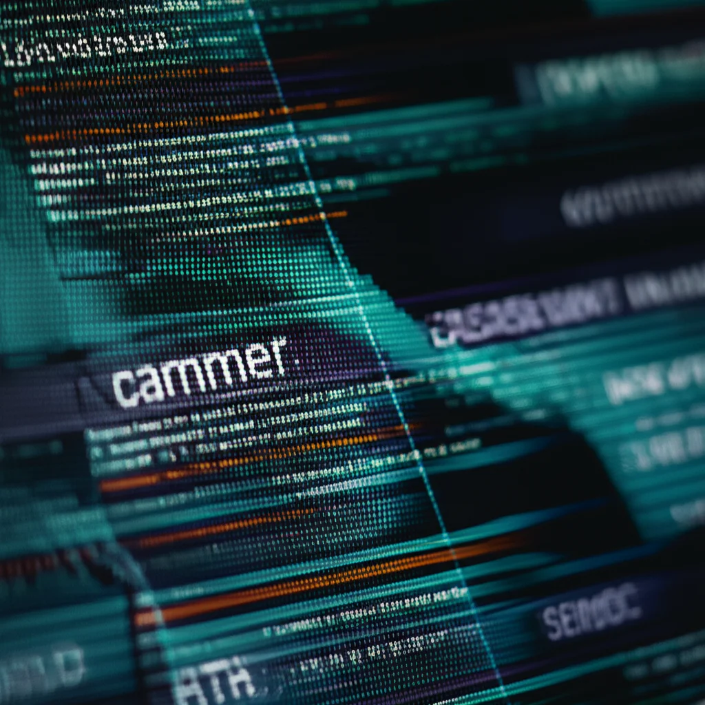 Prompt: A close-up shot of a computer screen displaying complex data points and classification labels, representing the output of an AI model, high detail, 100mm macro lens, precise focusing