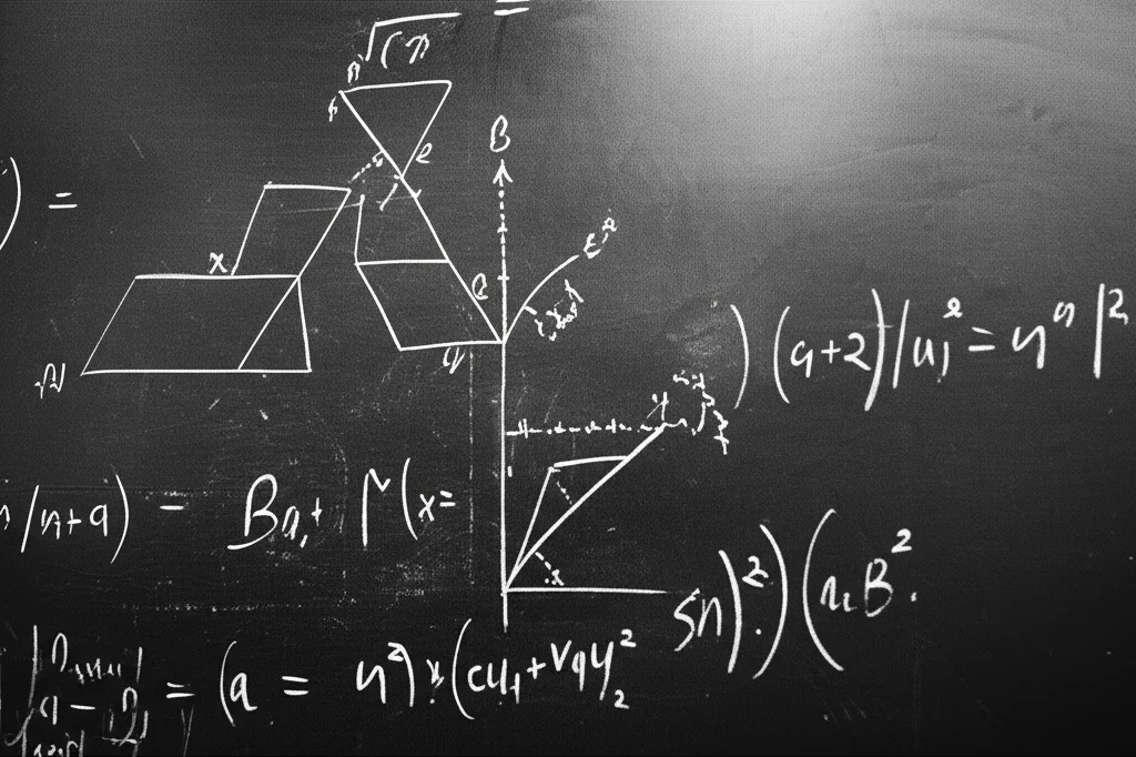 Grafico matematico complesso su una lavagna che illustra la struttura delle stime a priori e l'applicazione della disuguaglianza di Grönwall, fotografia in bianco e nero, 35mm, profondità di campo, con formule evidenziate.