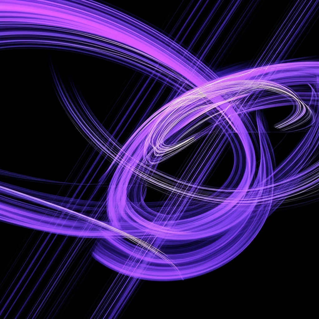 Tre rappresentazioni astratte stilizzate delle dinamiche degli omeomorfismi sul grafo delle curve: orbite limitate (periodico/riducibile) vs. traiettorie lineari (pseudo-Anosov), 50mm prime lens, depth of field, colori contrastanti.