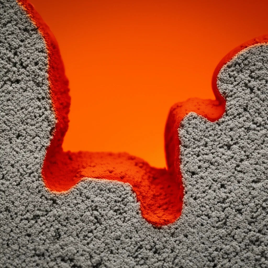 Macro lens, 60mm, high detail, precise focusing, controlled lighting, showing a colored liquid slowly filtering through a dense, fine-grained material like clay, representing radionuclide retention.