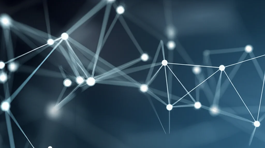 Photorealistic image of a complex statistical model represented by interconnected nodes and lines, with some nodes faded out or missing, illustrating the challenge of incomplete data analysis. High detail, precise focusing, controlled lighting.