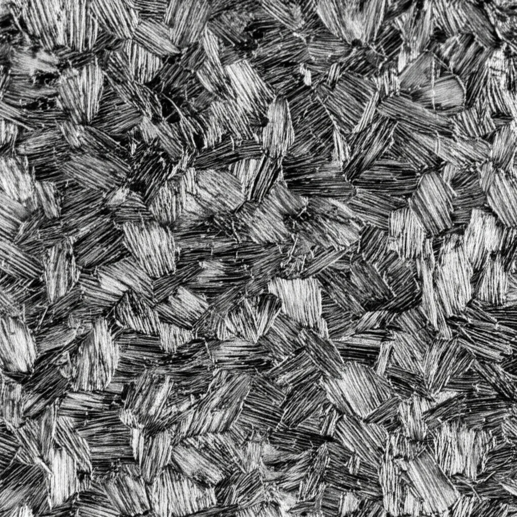 Macro lens shot, 105mm, high detail, precise focusing, controlled lighting, showing the intricate microstructure of a metal alloy after cryogenic treatment, highlighting fine grains and complex internal structures.