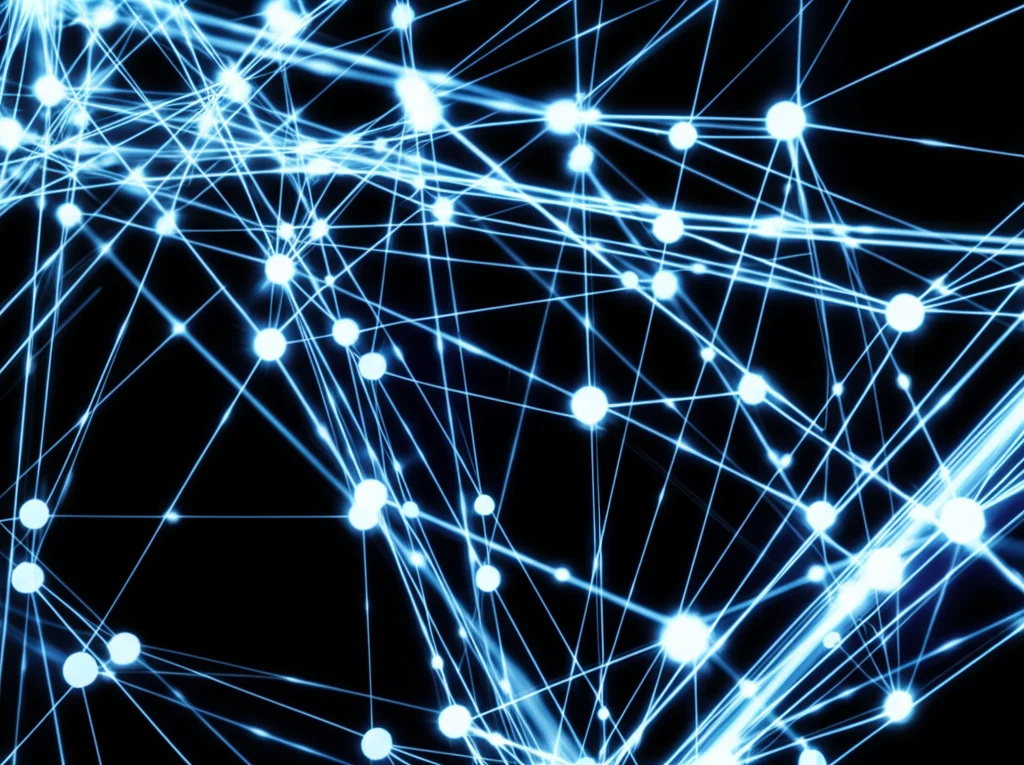 Conceptual image representing mathematical structures or networks, high detail, precise focusing.