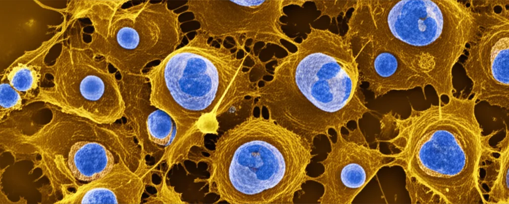 Microscopic view of diverse immune cells, including active effector T cells and smaller, quiescent memory T cells, macro lens, 60mm, high detail, controlled lighting.