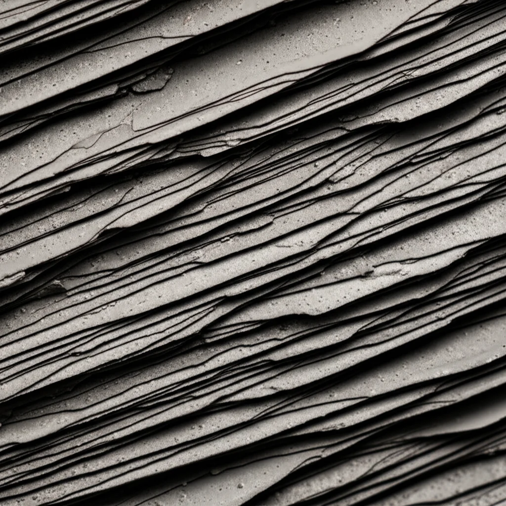 A macro lens shot at 60mm of fine montmorillonite clay powder, showing detailed texture and layered structure, controlled lighting.